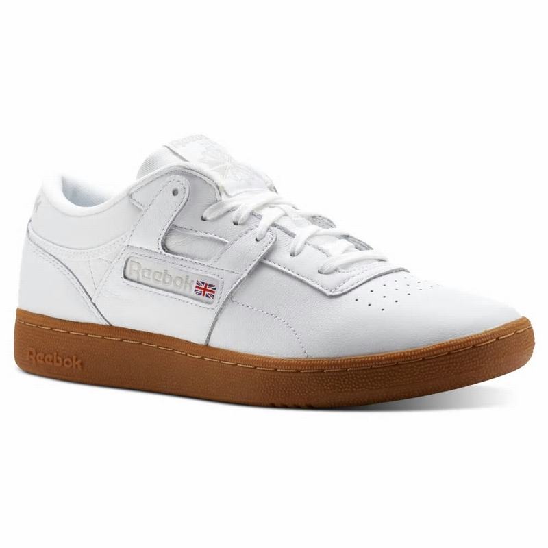 Tenisi Reebok Club Workout Barbati Albi/Gri Romania WC5333RT